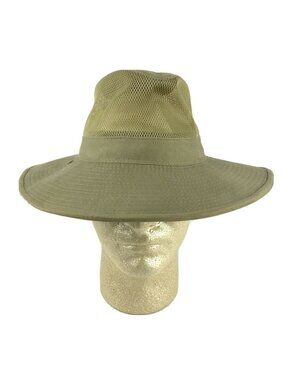 Dorfman Pacific Co Khaki Floppy Vented Hat Size Small Fishing Hiking Outdoor